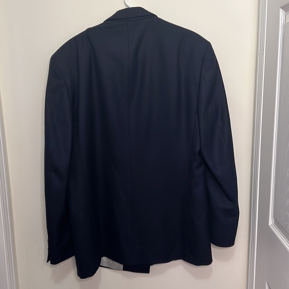 Bellismo 100%VirginWool Oversized Boyfriend Navy Shoulder Padded Blazer Size XL - Picture 10 of 10